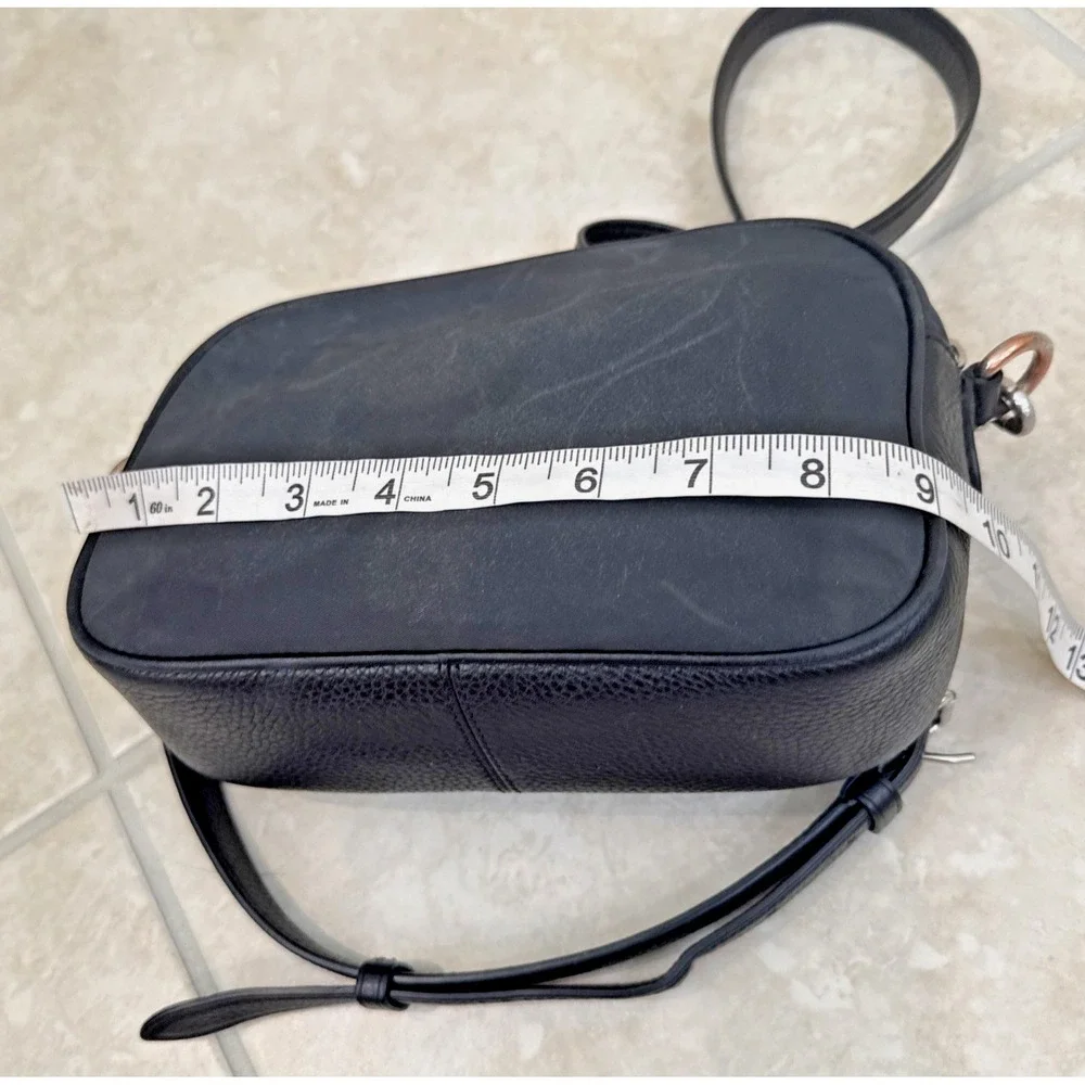 Coach Court Crossbody Camera Bag Nylon & Refined‎ Pebbled Leather C5050 Purse
